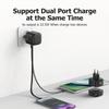 New EU US UK Plug Retractable Magnetic USB GaN Charger 35W Type C PD Fast Phone ChargerBuilt Quick Charge Cable For Travel
