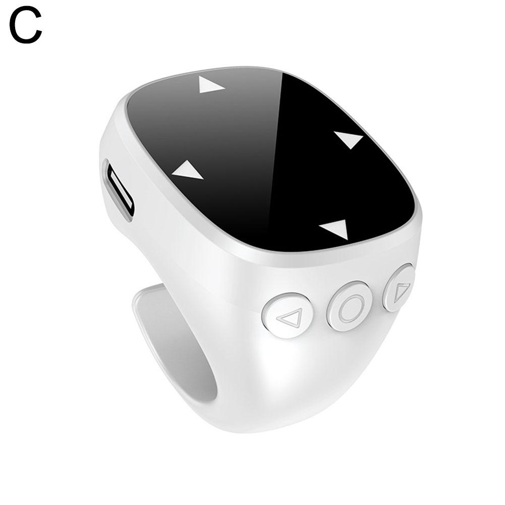 

Wireless Bluetooth Scrolling Ring Finger Shutter Remote Control Page Turner Smart Phone Controller