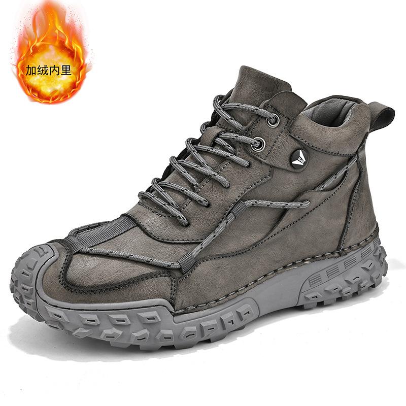 Foreign Trade Four Seasons Autumn and Winter Men's Large Size Cotton Shoes Outdoor Leisure Sports Trendy Shoes Men's Cotton Boots 2025 Casual Shoes