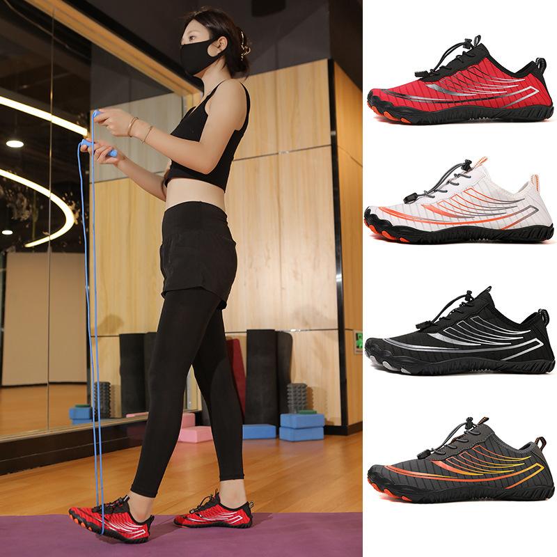 Beach shoes wading shoes cross-border new couple five-finger non-slip breathable quick-drying outdoor wading shoes yoga fitness shoes