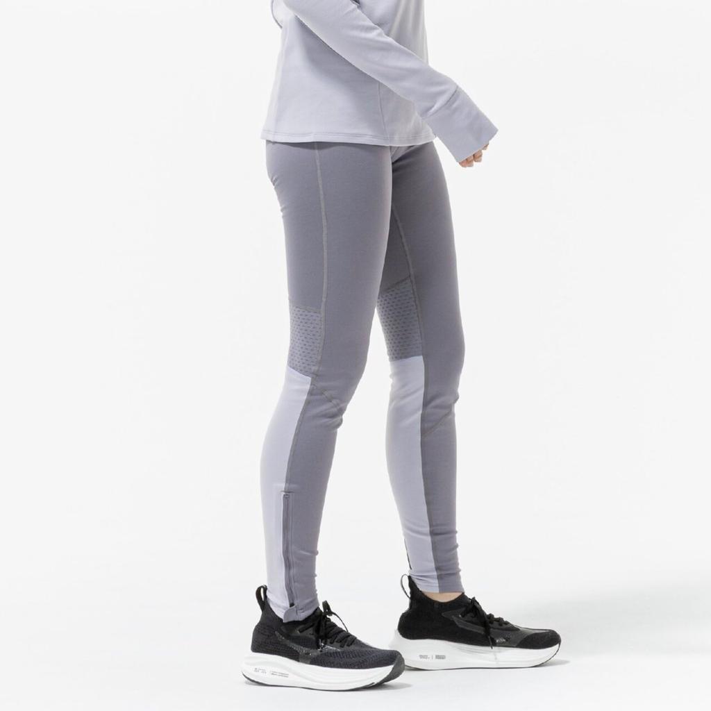 Mizuno Women's Warmer Light Tights, J2MBC704, Quiksilver, Size L, for Running