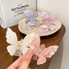 Gradient Double Layer Butterfly Claw Clip for Women Korean Sweet Temperament Pan Hair Shark Clip Girl Hair Accessories