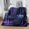 1 Stück Qualle Druck Leichte Flanelldecke, Bequeme und Warme Decke, für Camping Sofa Bett und Couch Büro, Geschenk