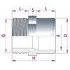 Raccord PVC Réduction 32-25mm, Boni-Shop