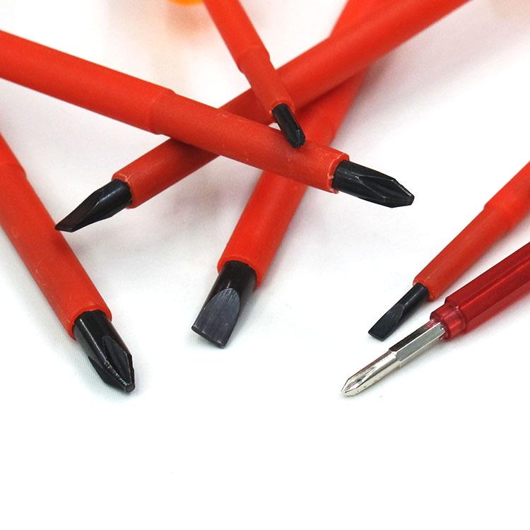 Electrician Insulated Screwdriver Set with Voltage Tester - Phillips & Flathead Tools
