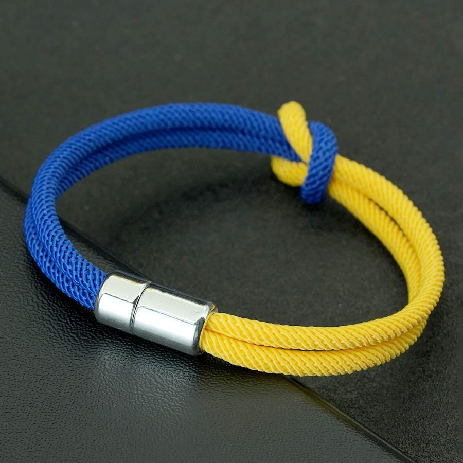Neues 9-Stile Klassisches Kontrastierendes Konzentrisches Knoten Seil Armband Männer Frauen Distanz Anziehen Magnetischer Verschluss Valentins Armband Joias