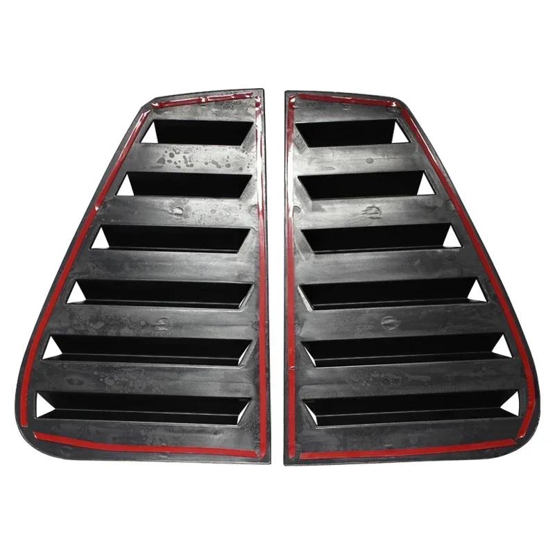 Für VW Golf 4 MK4 1997-2006 Auto-hintere Dreieckjalousien Lamellenabdeckung Schutzaufkleber ABS-Kunststoff Heckscheibenfensterladen