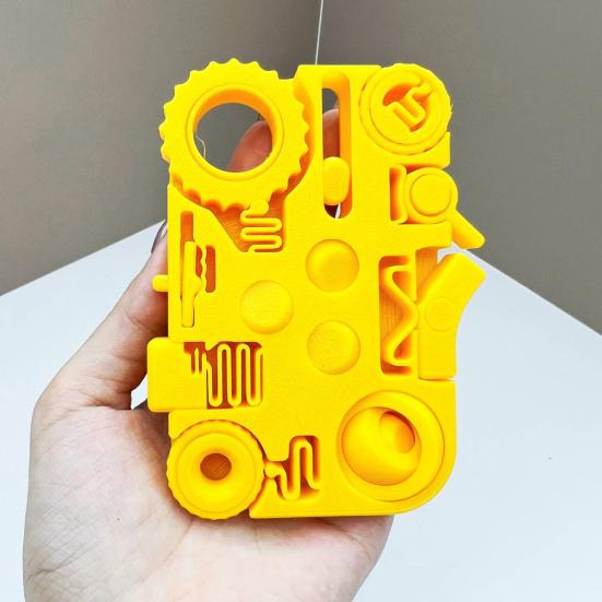12-In-1 Stress Relief Toy Pocket Size Portable 3D Printed Rotatable Gear Fidget Spinner Decompression Activities Board Educational Toy