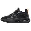 Textile, Synthetic Leather Cushioning Slip Resistant Low Top Casual Shoes Men's Black 112138812-3