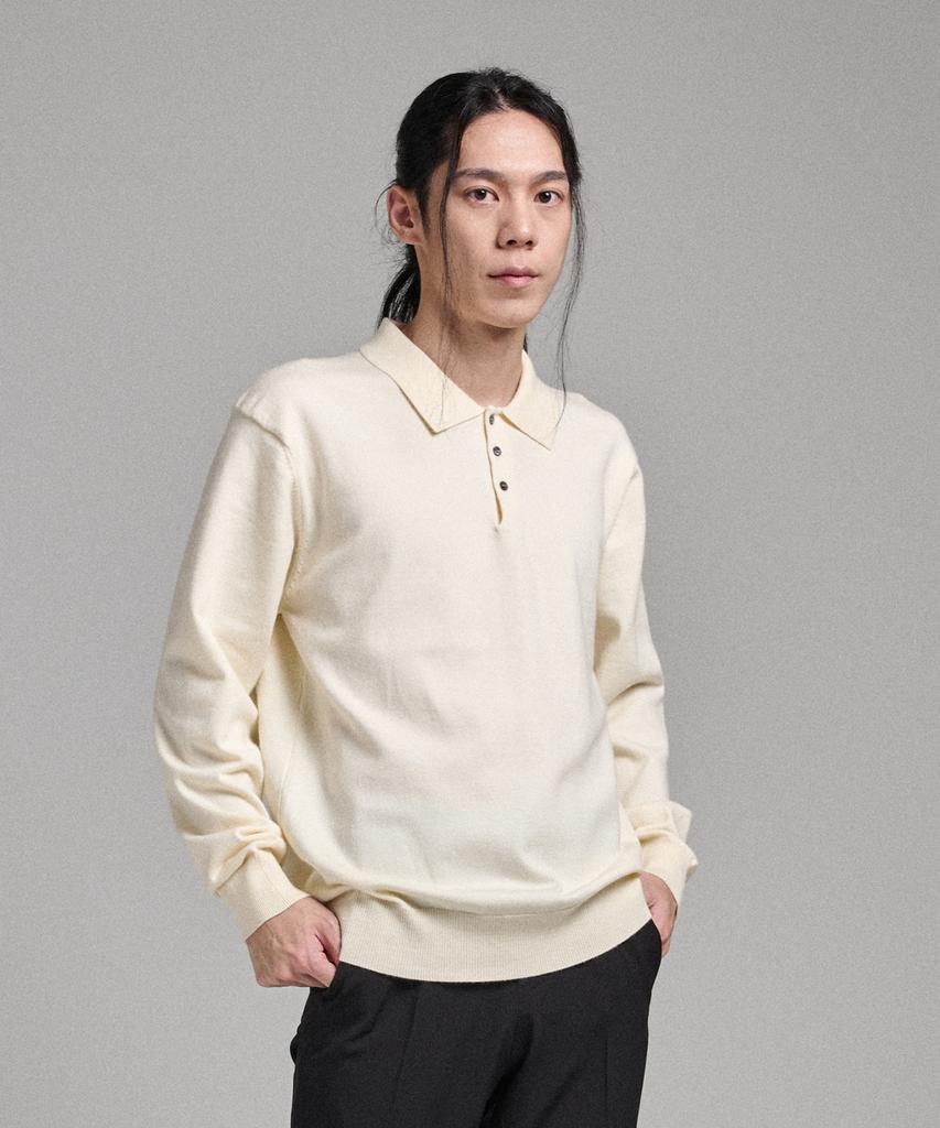 ANALOG MOOD [2Pack] Semi-Collar Neck Knit ( 11 Colors )