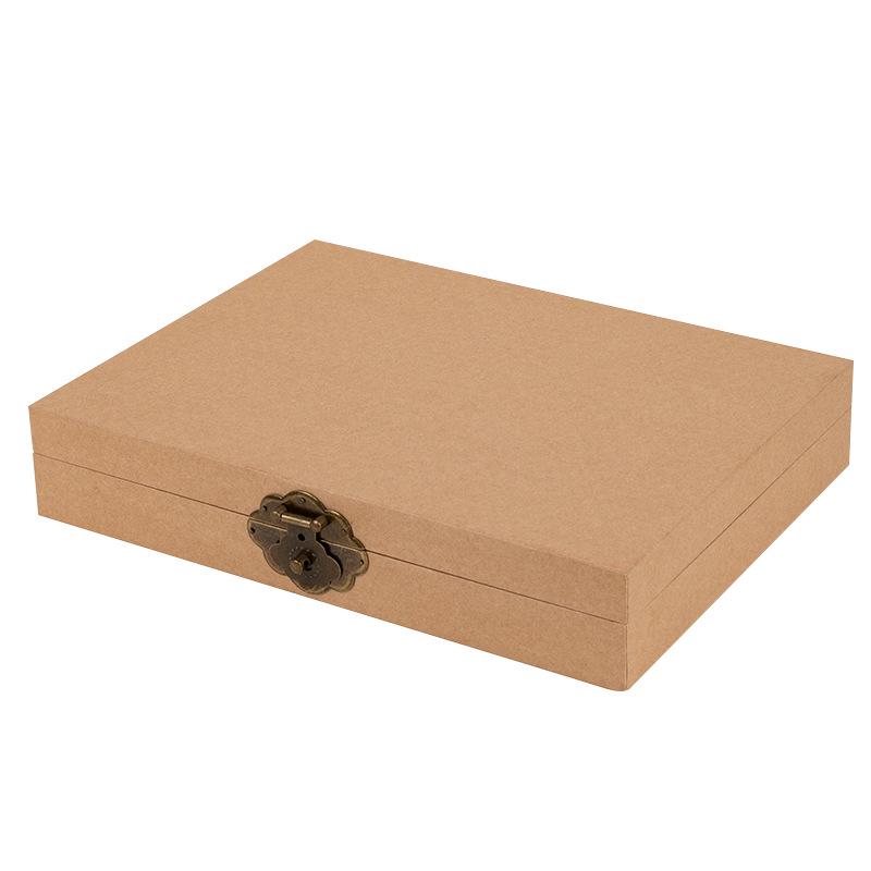 Vintage Kraft Notebook & Pen Gift Set with Customizable Logo Box