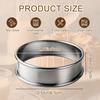 10 piece set English Muffin Rings, Crumpet Rings Nonstick, hStainless Steel Pancake Rings with Remover and Basting brush, OPP Bag, Cookie Rings for