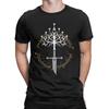 Anduril White Tree L-Lords Of The R-Rings Gondor T-Shirts for Men  Humor Cotton Tees Short Sleeve T Shirts Gift Idea Tops