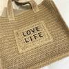 Stylish Woven Tote Bag for Women Embroidered Straw Handbag with Large Capacity and Casual Design