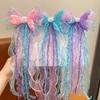 Mermaid Headwear, Children'S Princess Bow, Hairpin, Girls' Floating Yarn, Braided Hair Clip, Mermaid Maiden Hair Accessory