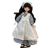 Lange Haare 30cm Bjd Puppe mit Kleidung Attraktive Augen Prinzessinnen-Make-up Kugelgelenkpuppe Geburtstagsgeschenk
