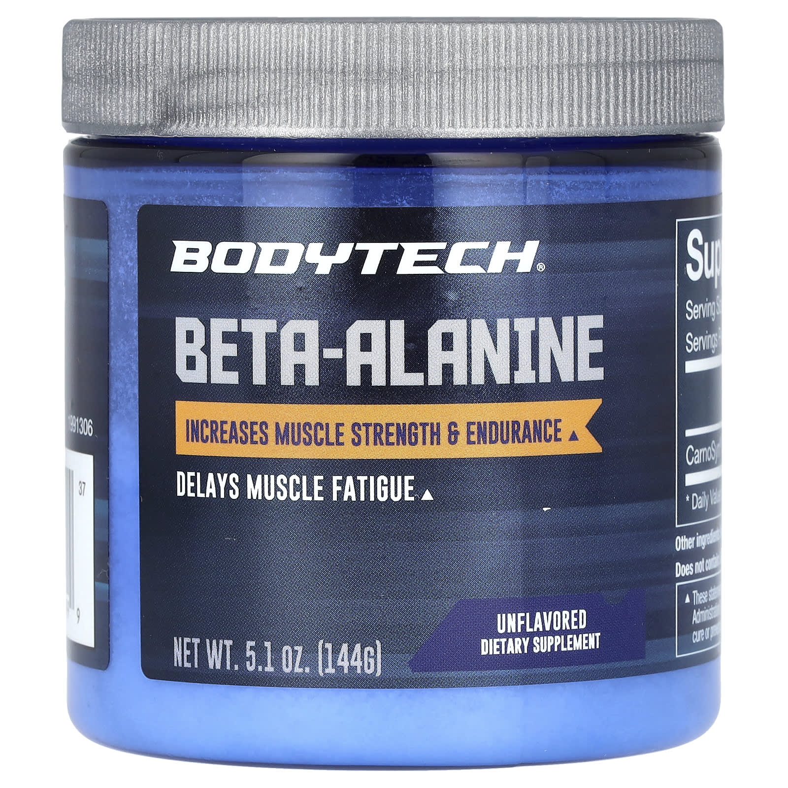 

BodyTech, Beta-Alanine, Unflavored, 1,600 mg, 5.1 oz (144 g)