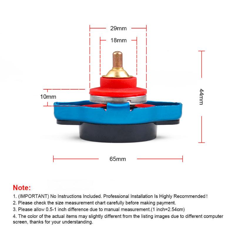 0.9Bar 1.1Bar Big Or Small Head Motorcycles Car Thermost Radiator Cap Cover Water Temperature Gauge Cover Utility Safe