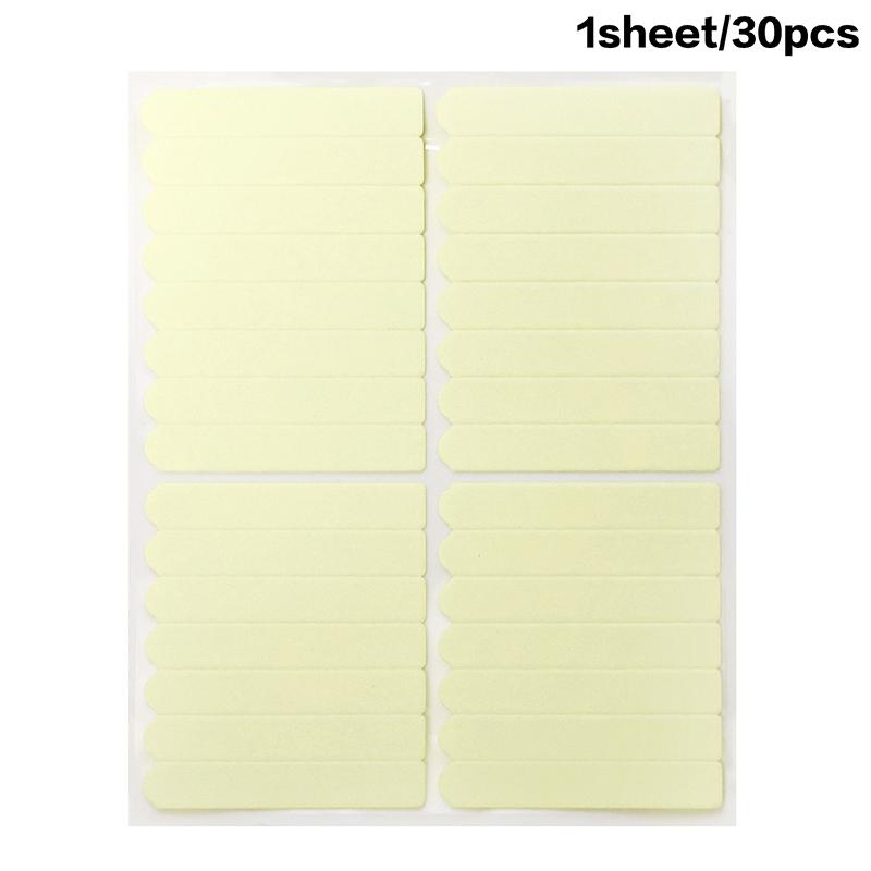 1/5 arkuszy dwustronnych samoprzylepnych zakładek ekspozycyjnych do tipsów, mocne paski kleju do opakowania i ekspozycji paznokci typu press-on