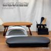 Vintage Black Stain-Proof Leather Manicure Hand Rest Cushion Set