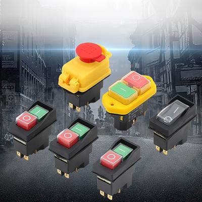 220V-250VAC Single Phase Safety Zero Voltage Switch With Plug Machine Off Switch For Quickly Turn Off Lathe Milling Table Cutter