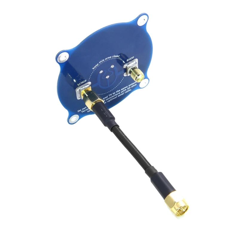 Triples Feed Patches-1 5.8G 9.4DBI Circular Polarized FPV Antennas Conversion to 100MHz Remote Control Goggles Accessories