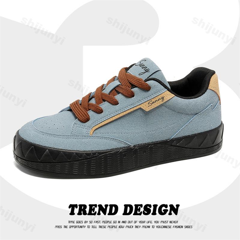 

Fashion Retro Style Low Top Thick Soled Casual Sports Shoes for Men 2025 Autumn New Fashion Trend Versatile Comfortable Chunky sneakers 39 синий