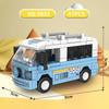 Funny car building blocks toys, sliding cars, city themed simulation vehicles, exquisite interior decorations, gifts for child