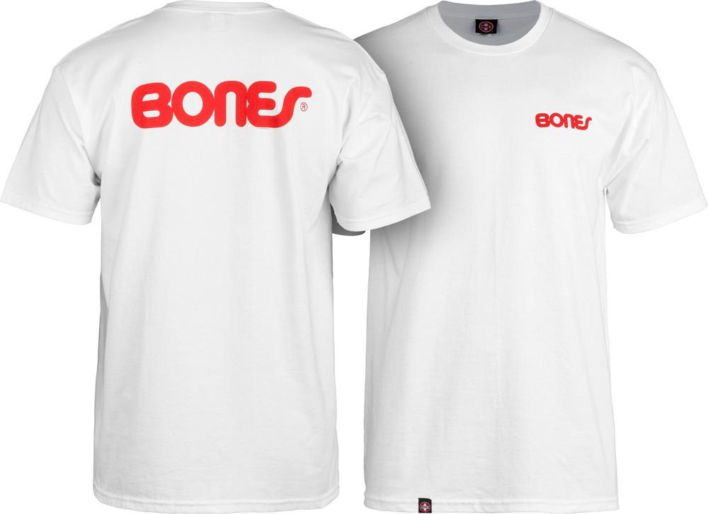 

Powell Peralta BONES SWISS TEXT LOGO Skateboard T Shirt WHITE Unisex T-Shirt XL