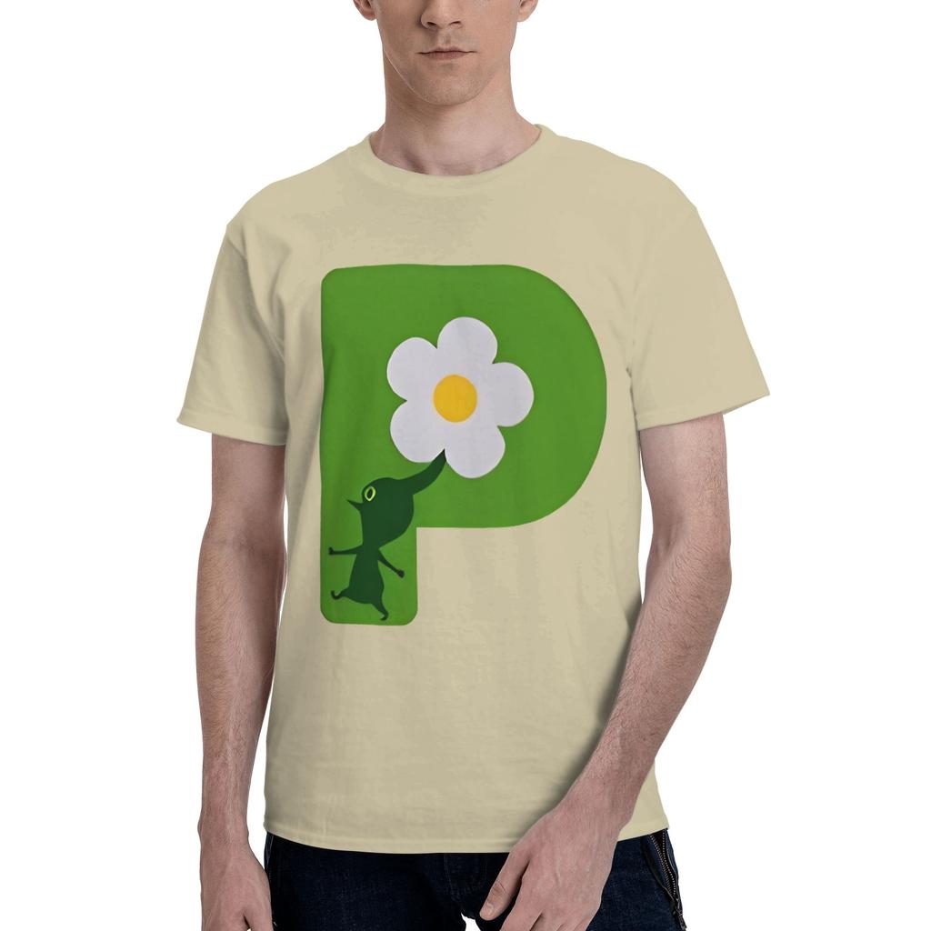 Flowerunisex T Shirt Pikmin Humor Tee Shirt Short Sleeve Crew Neck Pure Cotton Printed Tops T-Shirt