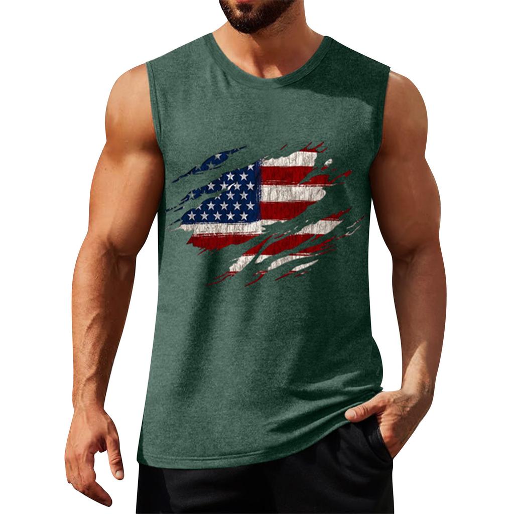 Męski letni podkoszulek plażowy do surfowania w dużych rozmiarach, na co dzień, oddychający top bez rękawów, luźny podkoszulek z nadrukiem