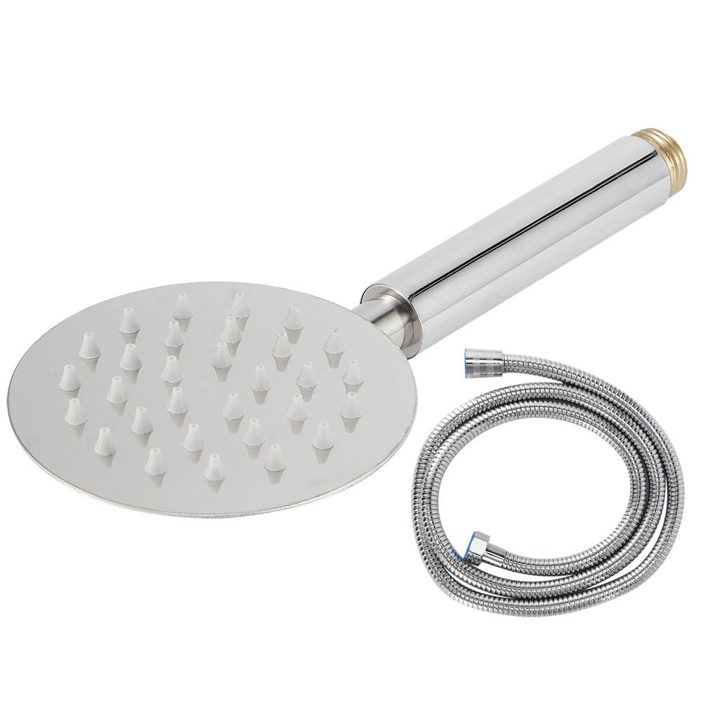 G1/2in Gewinde Handbrausekopf Hochdruck Runder Duschkopf Duschsprüher für Zuhause