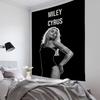 Us Singer Miley Tapestry Room Decor Cyrus Wall Cloth Party Hanging Background Room Decor Baby Room