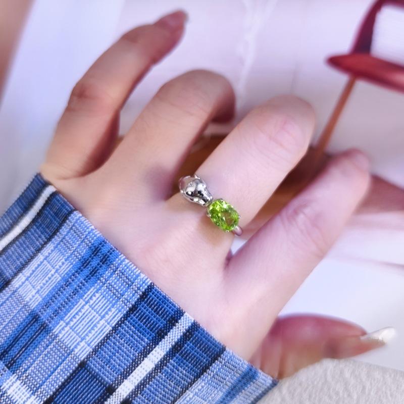 Women's 925 Sterling Silver Ring, Pave Setting Natural Amethyst Crystal Band, Elegant Luxury Jewelry Gift for Daily Wear