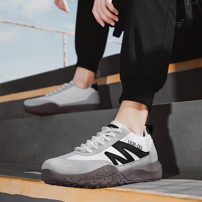 Fashion 2025 Spring New Thick Soled Fashion Trend Sport Casual Shoes Men's Color Blocked Designed Outdoor Shoes Non slip Chunky sneakers