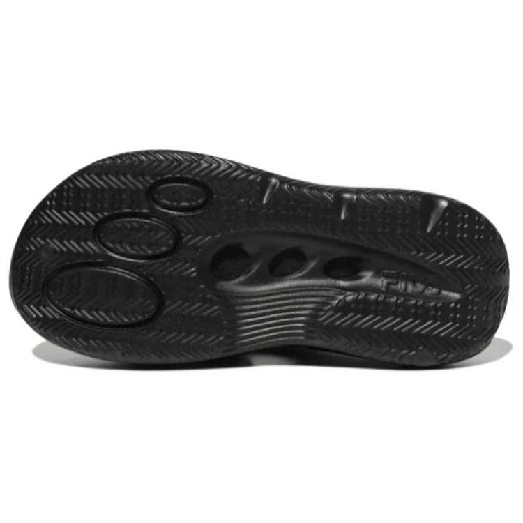 FILA Quiet Abrasion Resistant Closed Toe Slippers Unisex Black 1SM02605G_001