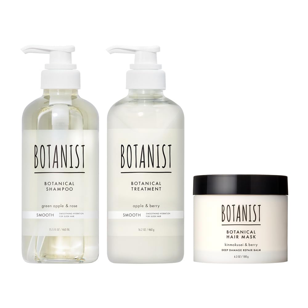 

BOTANIST Hair Mask set Smooth Deep Damage Care Shampoo, Treatment, 3-piece