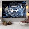 Wolf In The Garden Tapestry Room Decoration Wall Hanging for Living Room Bedroom, Dormitory, Birthday and Christmas Gifts