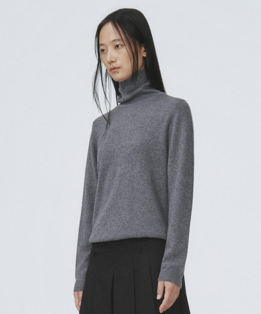 Eleuheuseu 100% Cashmere Turtleneck Basic Women'S Top (6 Types - Select 1)
