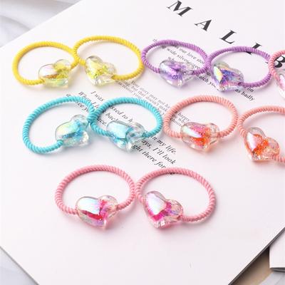 2PCS New Colour Heart Type Cute Princess Headwear Kids Elastic Hair Bands Children Ropes Girls Accessories Baby Headdress