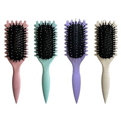 1 PCS Women Curl Defining Brush, Boar Bristle Hair Brush Styling Brush, Curly Hair Brush, Shaping & Defining Curls