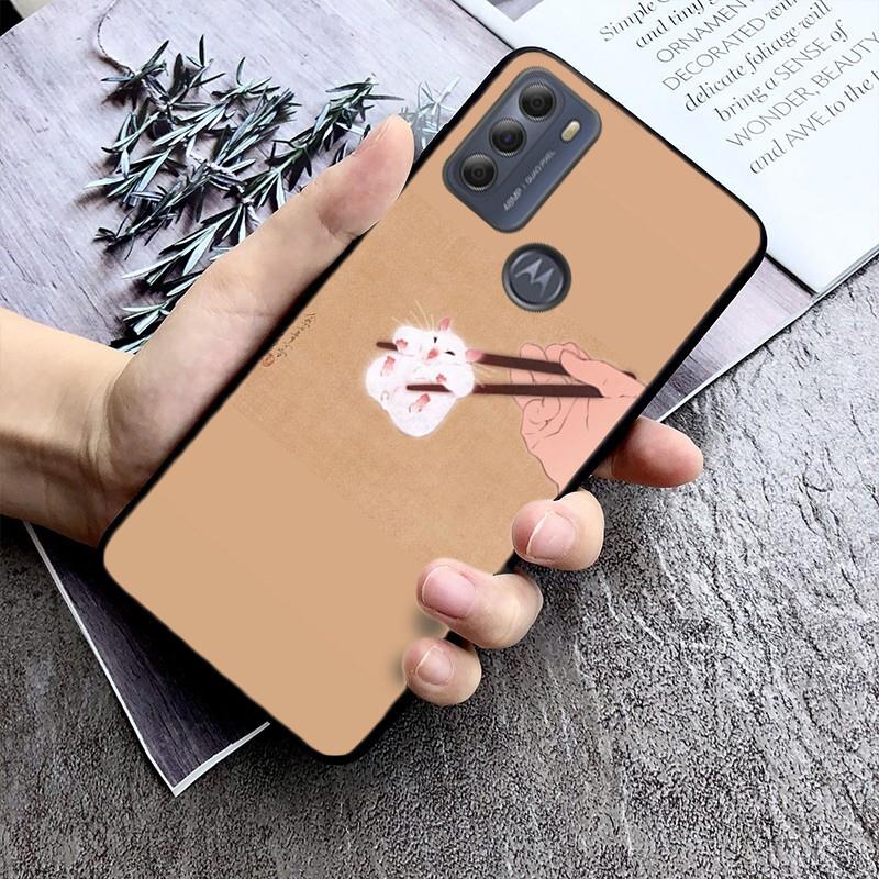 Cute Hamster Phone Case For Moto G84 G04 G22 G31 G32 G42 G52 G10 G20 G30 G60 G13 G14 G50 G100 G73 G23