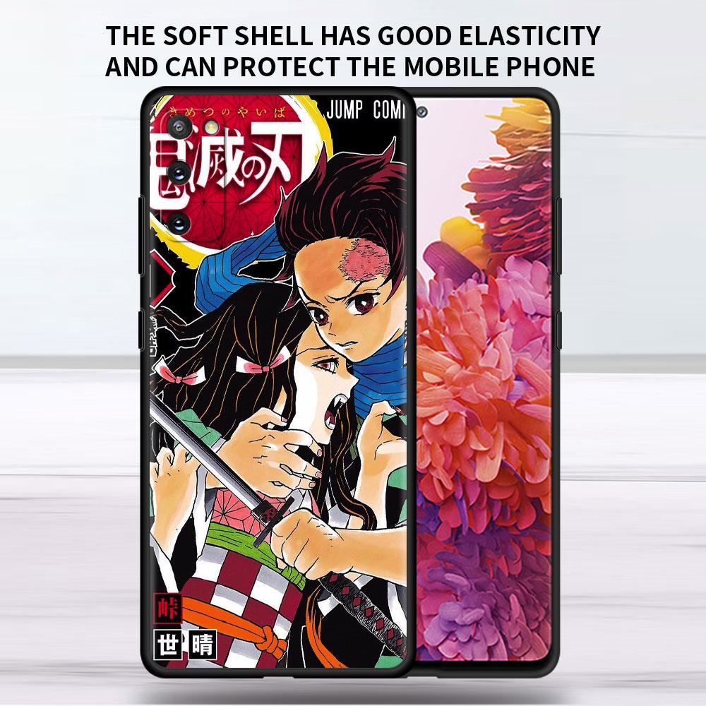 Soft Case For Samsung Galaxy Note 20 Ultra 10 Plus Lite A50 A70 A20 A40 A20e 9 8 A60 A10e Funda Phone Cover Demon Slayer Shell