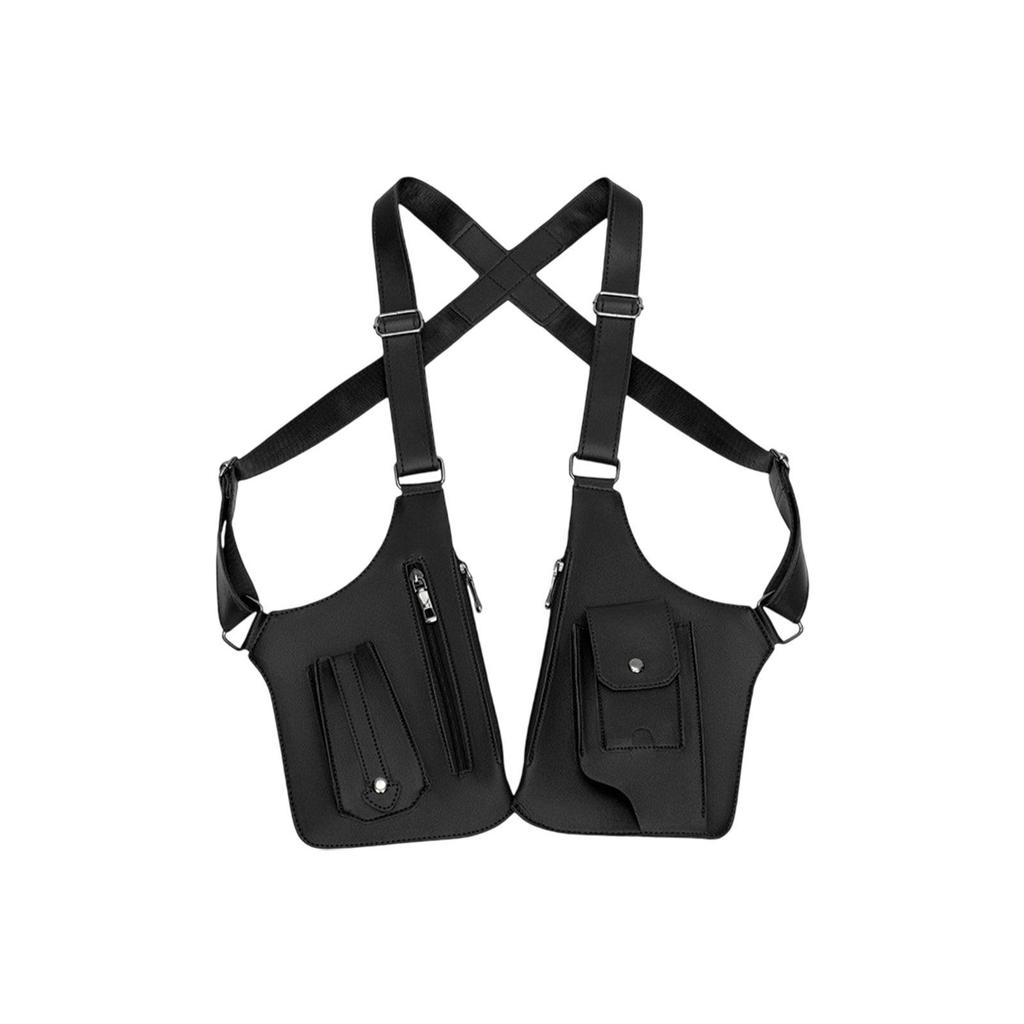 Underarm Shoulder Bag, Crossbody Wallet, Large Capacity Double Pocket