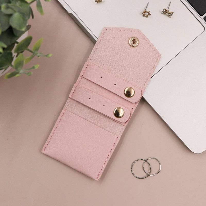 Travel Unique Jewelry Roll Bag Organizers Necklace Storage Box Microfiber Texture Suitable for Rings Earrings Necklaces