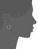 ESTELLE [Official] Women's Hoop Earrings, 18K White Gold (M), 0202-1787-0012-0000