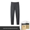 Men's Extra Thick Fleece-Lined Mulberry Silk Wool Long Johns for Autumn and Winter - Warm, Seamless Base Layer Pants