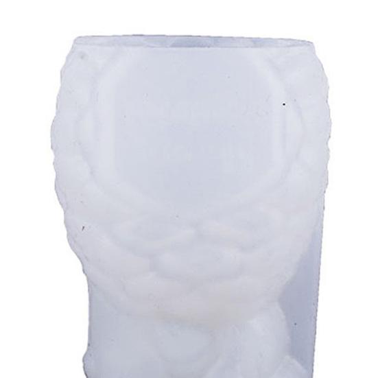 Christmas Candle Mold 3D Embossed Santa Tree Snowman Cylinder Silicone Mold for Resin Candle Soap Craft Cake Chocolate Making