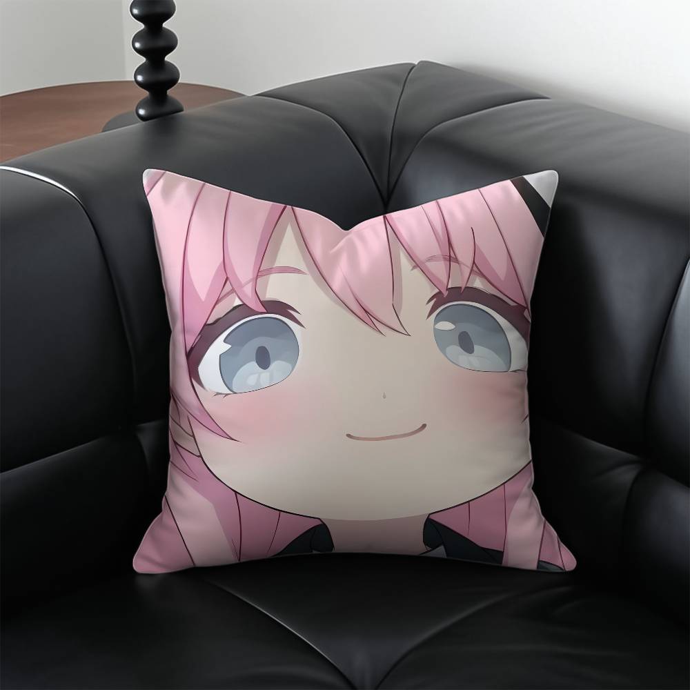 Cartoon BanG Dream Its MyGO-Cute Pillow Case Anti-dustmite Pillowcase Invisible Zipper Silky Short Plush Sofa Cushion Cover