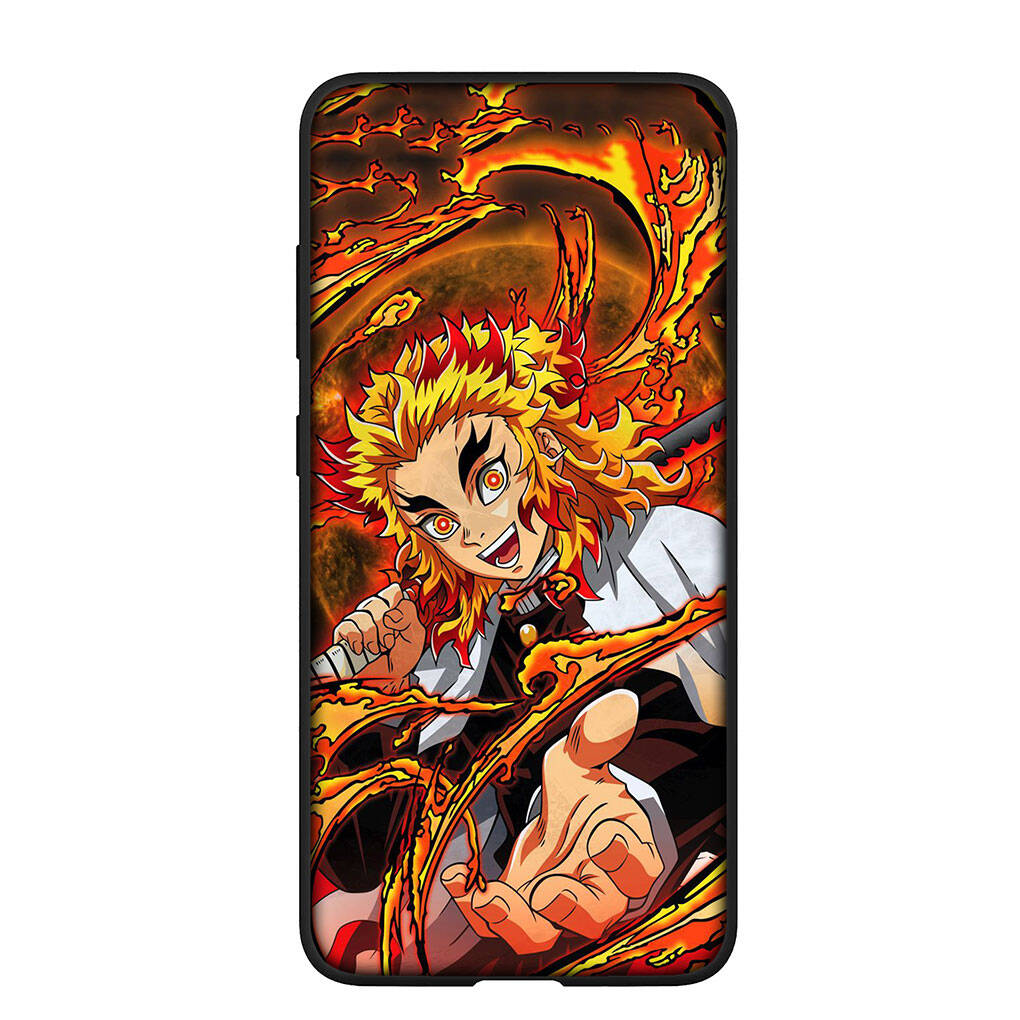 Phone Case for Samsung Galaxy S25 S23 S22 S24 Ultra FE S9 A05 A06 A15 A16 A36 A37 A35 A54 A55 A56 A57 A25 A26 A17 Demon Slayer Rengoku Kyoujurou Cover